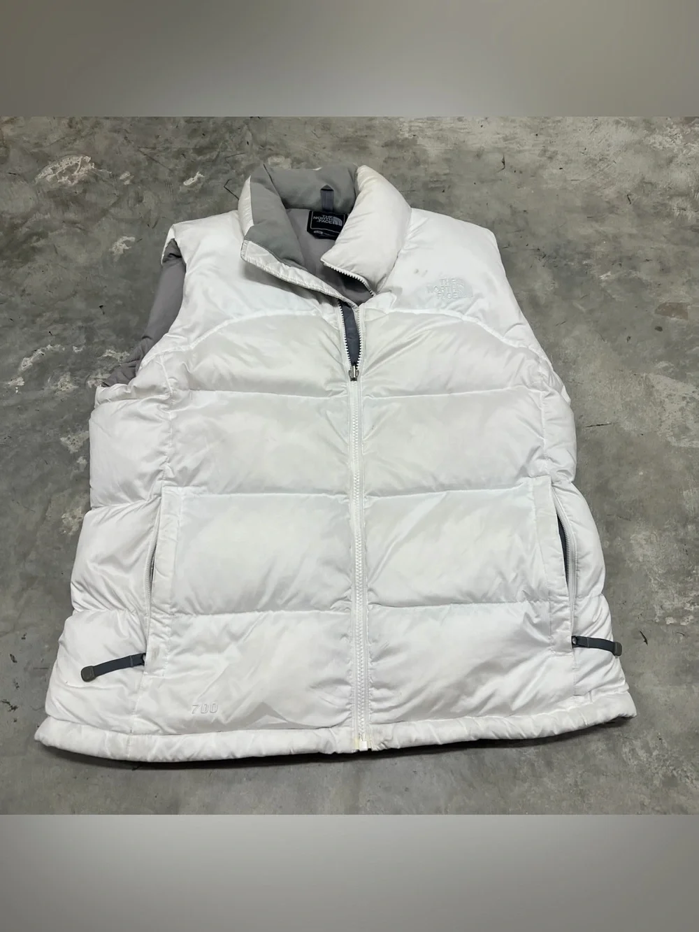 The North Face Nuptse 2 Puffer Vest 700 Fill Goose Down White Women’s Size Large
